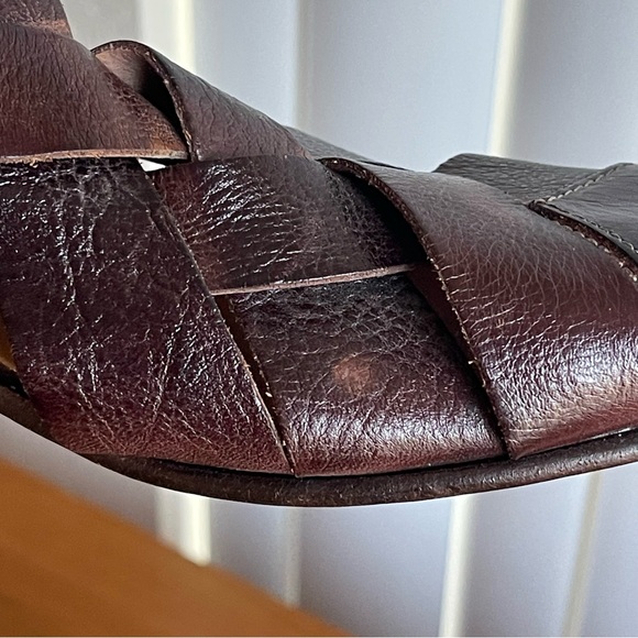Bed Stu Brittany Woven Leather Sandals Women’s Size 6.5 Dark Brown - Picture 7 of 16